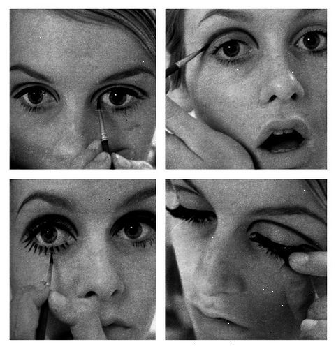 Hoe je een 1960 make up look. De eerste stap in het verkrijgen van de "gekke mensen" look is het toepassen van geperst poeder.