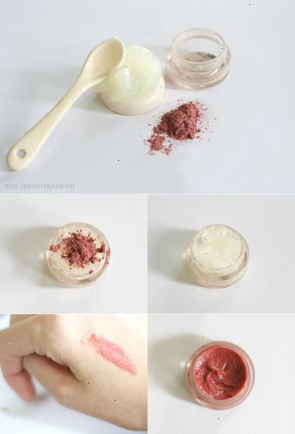 Hoe maak je lipgloss met vaseline. Hier krijg je een kleine kom en meng goed smakende smaak zoals kool-hulp poeder of levensmiddelenaroma.