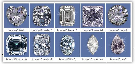 Hoe je een diamant kiezen. Uitzoeken van de juiste vorm.