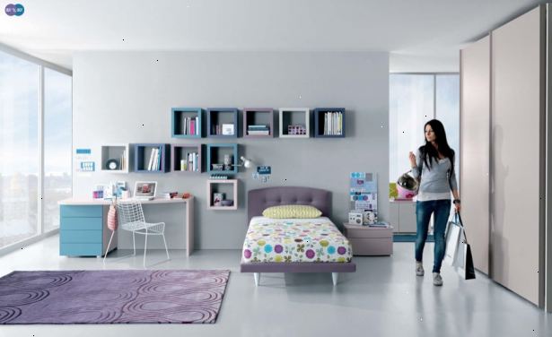 Hoe maak je een funky en moderne tiener ruimte te creëren. Duidelijk uit je kamer, inclusief bed, nachtkastjes etc.